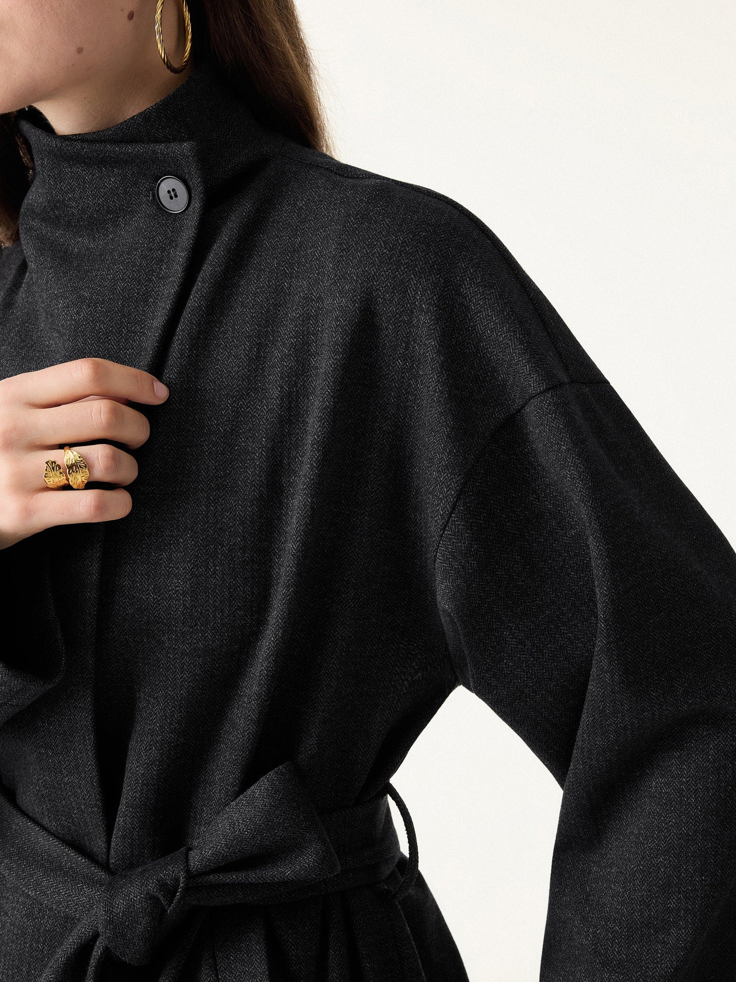 Jero ™ | 2Pcs Set Regular Tapered Trousers & Retro Belted Jacket