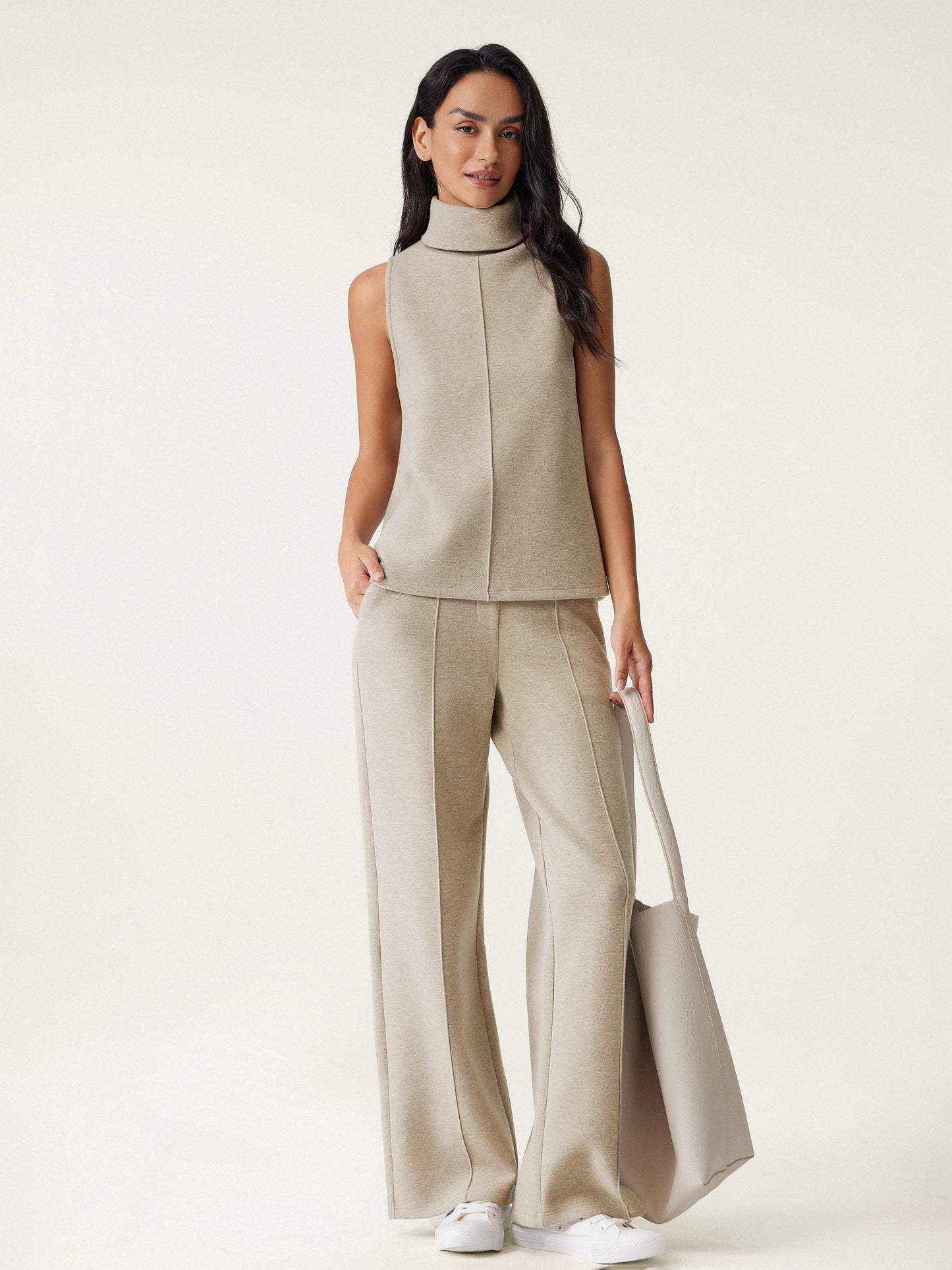 Jero™ | High Waisted Straight Leg Pull On Pant