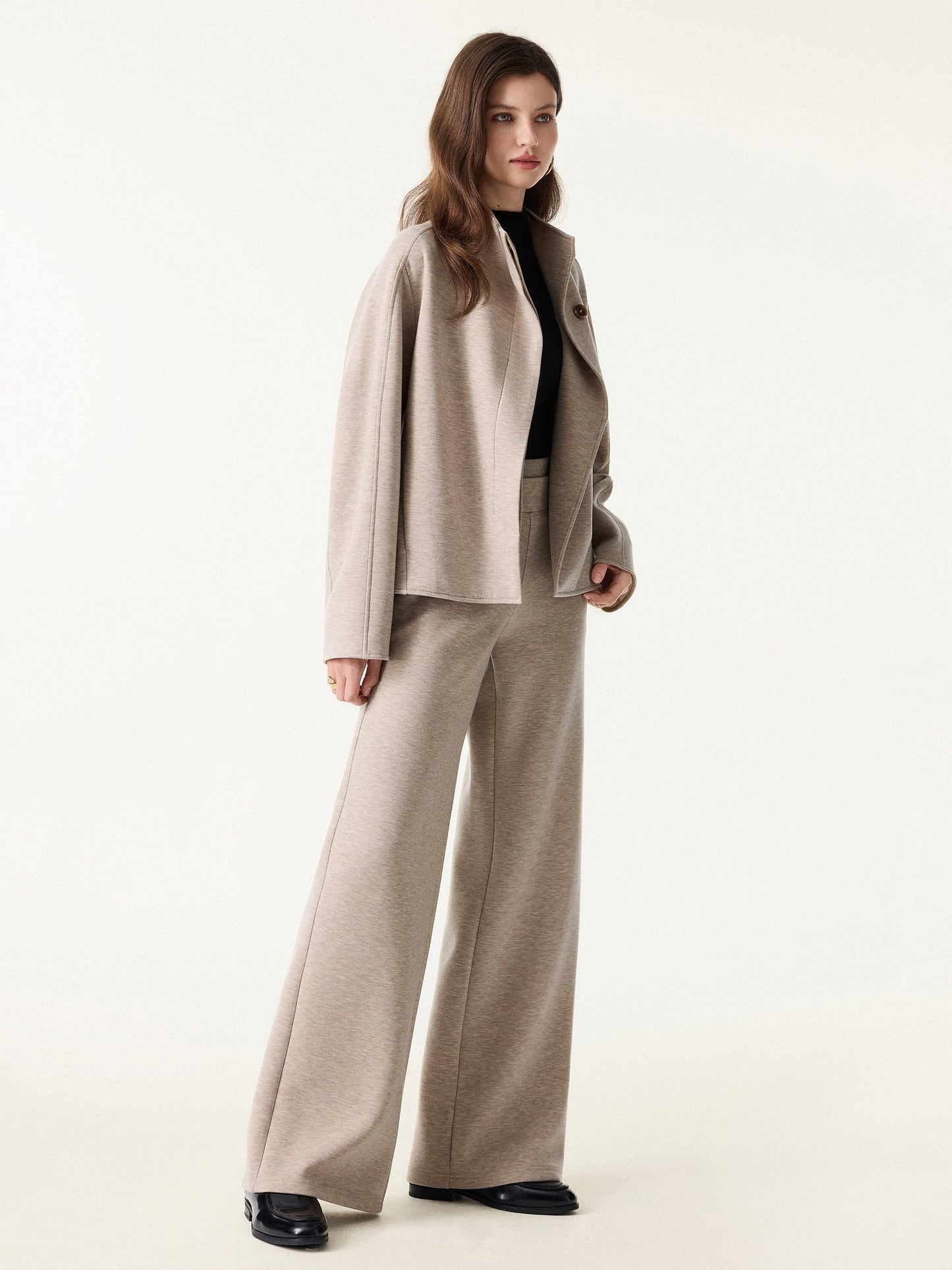 Jero ™ | 2Pcs Set Jacket & Double Waistband Straight Pants