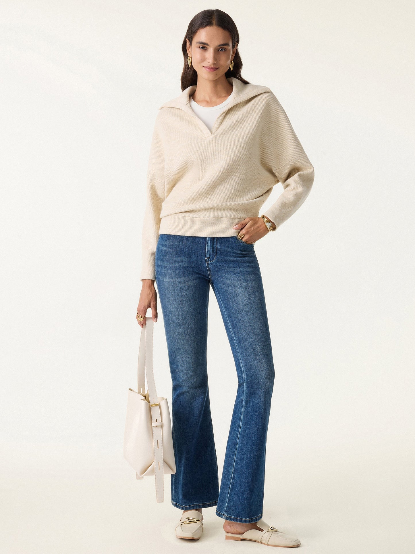 Jero™ | V-Neck Batwing Sleeve Pullover