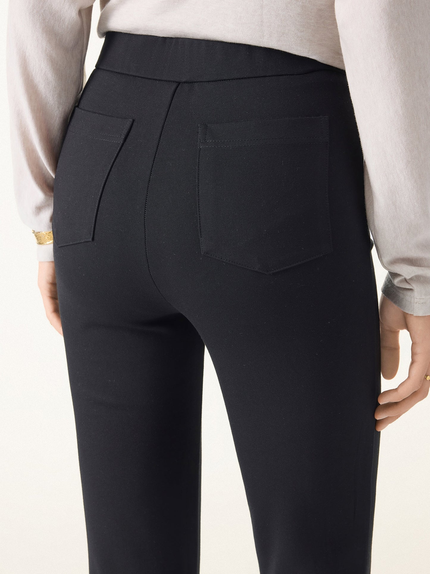 Jero™ | Slimming Ponte High Rise Pull-on Flared Pants