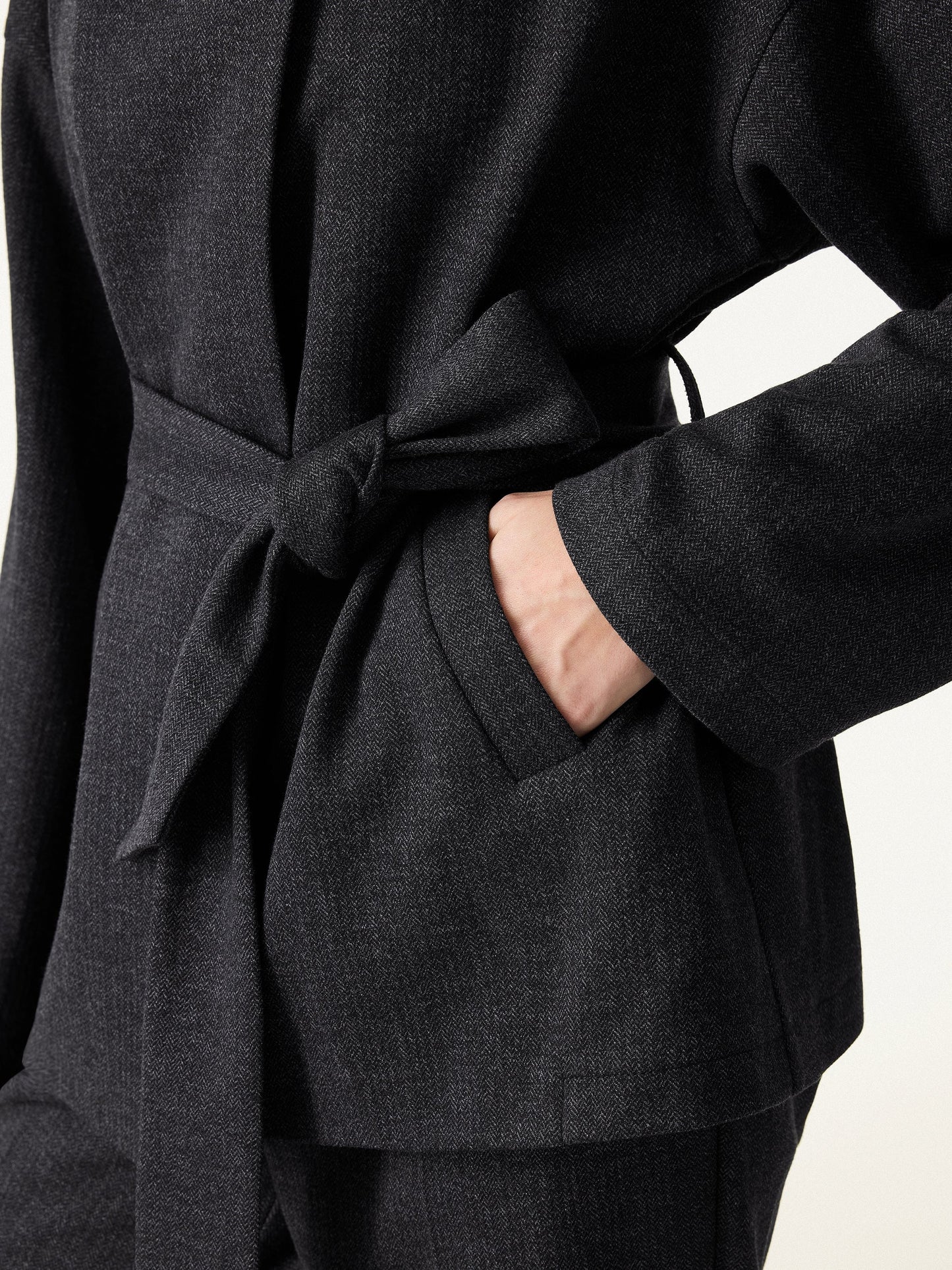 Jero ™ | 2Pcs Set Regular Tapered Trousers & Retro Belted Jacket