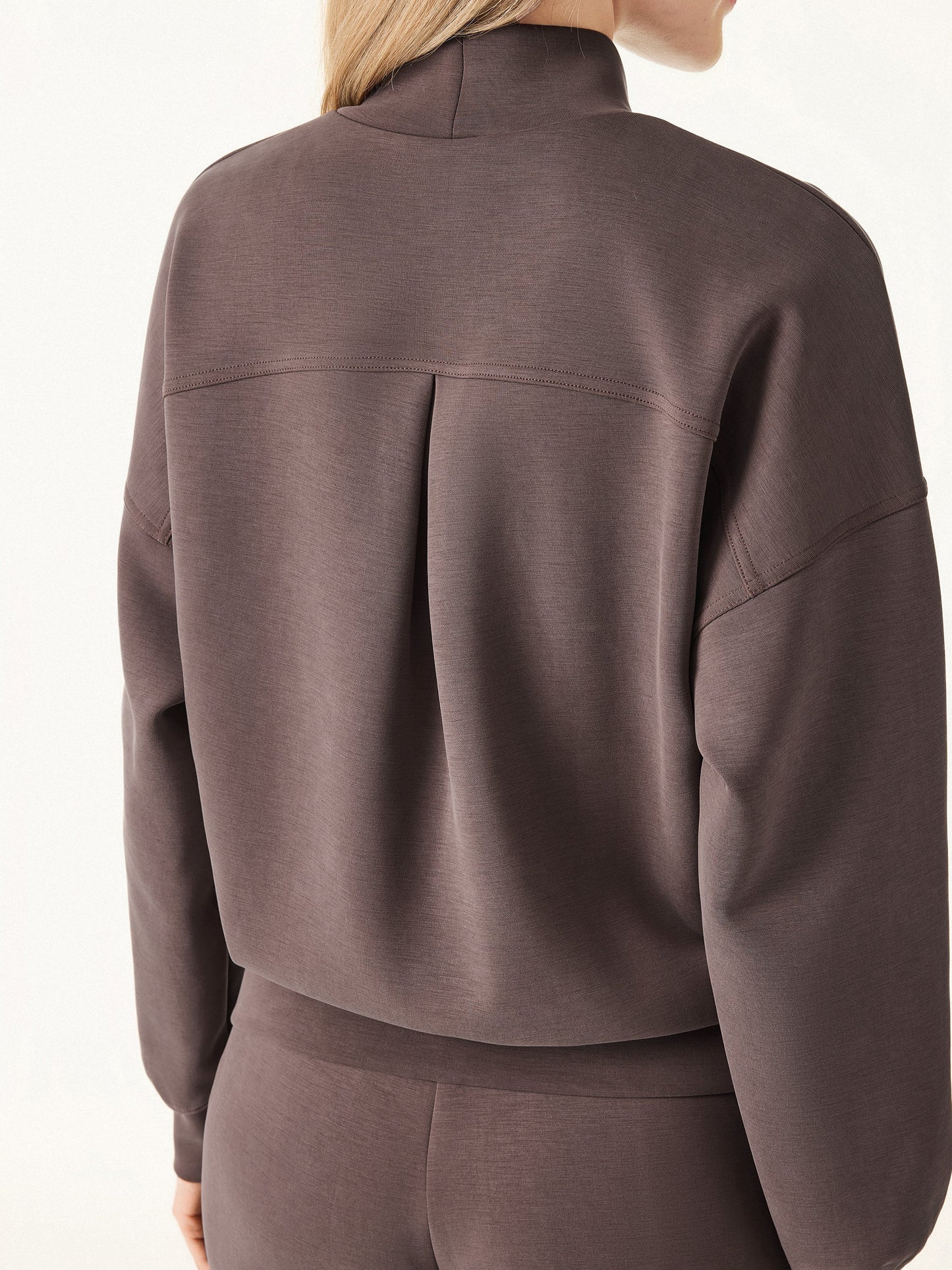 Jero ™  | 2Pcs Set Mockneck Pullover Shirt & Mid Rise Straight Leg Pants with Pockets