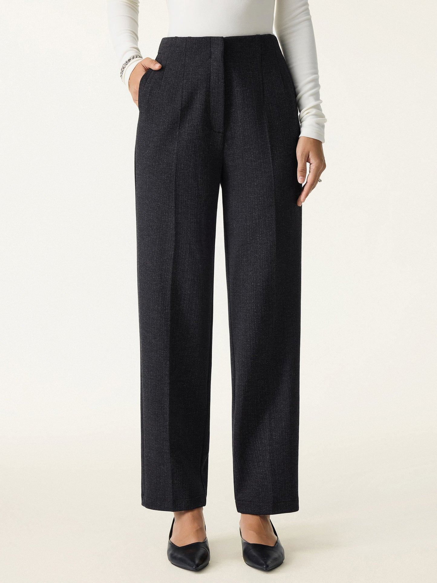 Jero ™ | 2Pcs Set Regular Tapered Trousers & Retro Belted Jacket