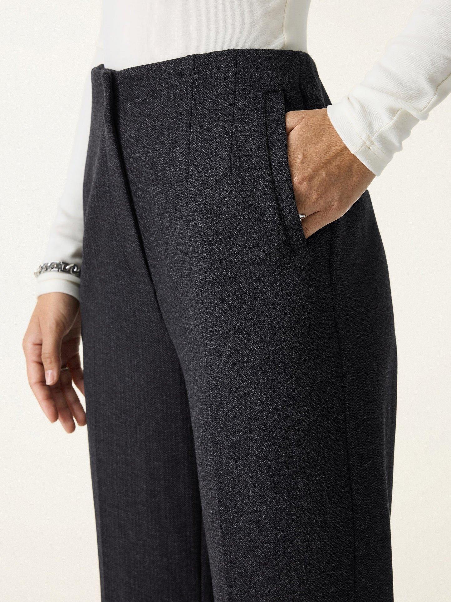 Jero ™ | 2Pcs Set Regular Tapered Trousers & Retro Belted Jacket