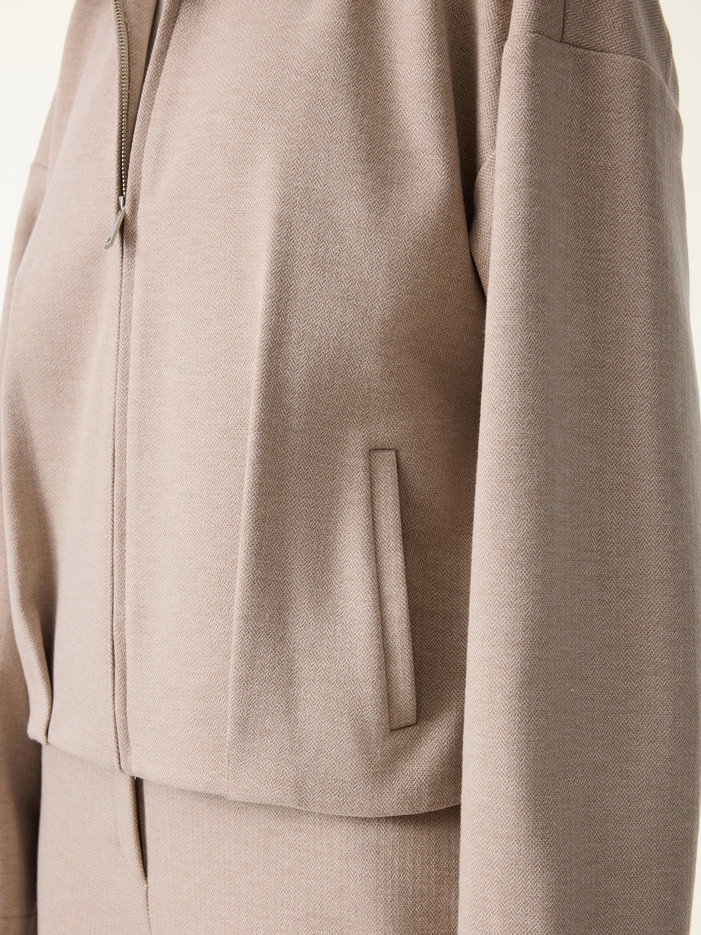 Jero ™ | 2Pcs Set Full Zip Jacket & Mid Rise Straight Leg Pants with Pockets
